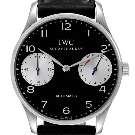 iwc portoghese nero|iwc portugieser watch.